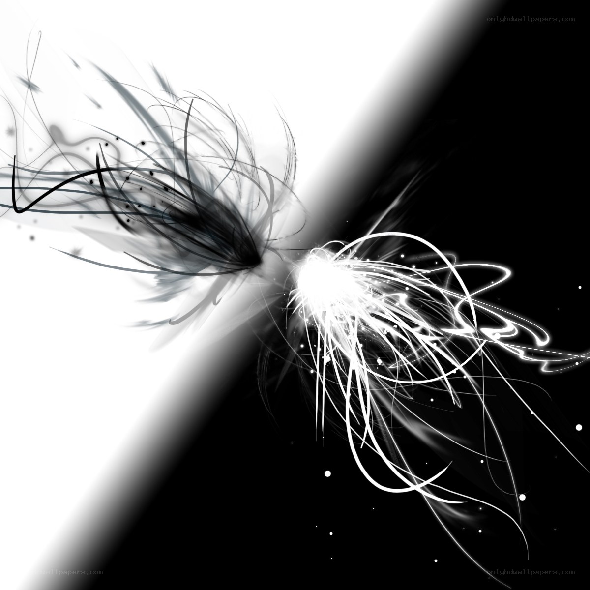 abstract light burst