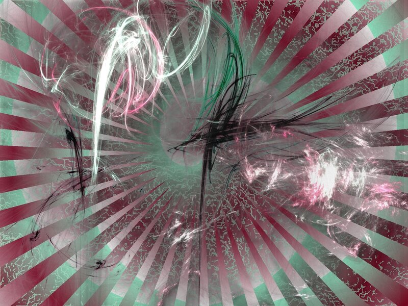 Abstract light burst art
