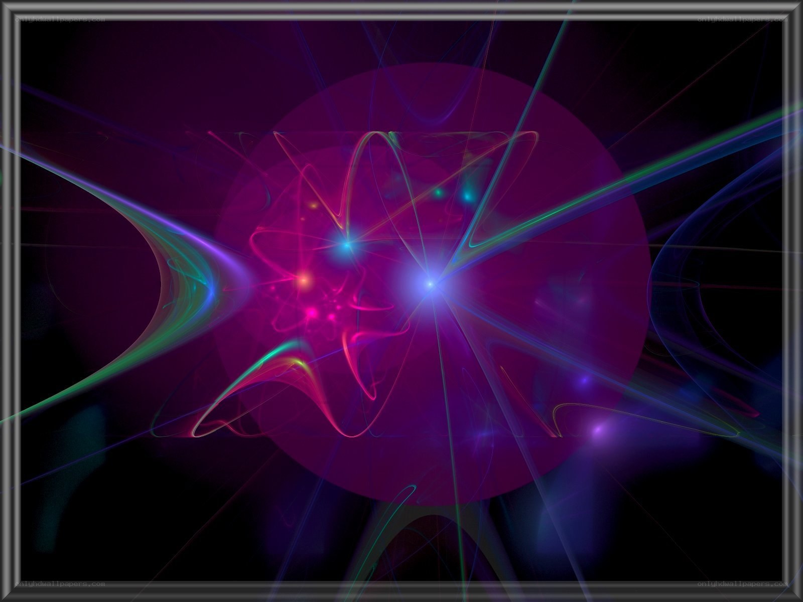 Abstract light burst artwork