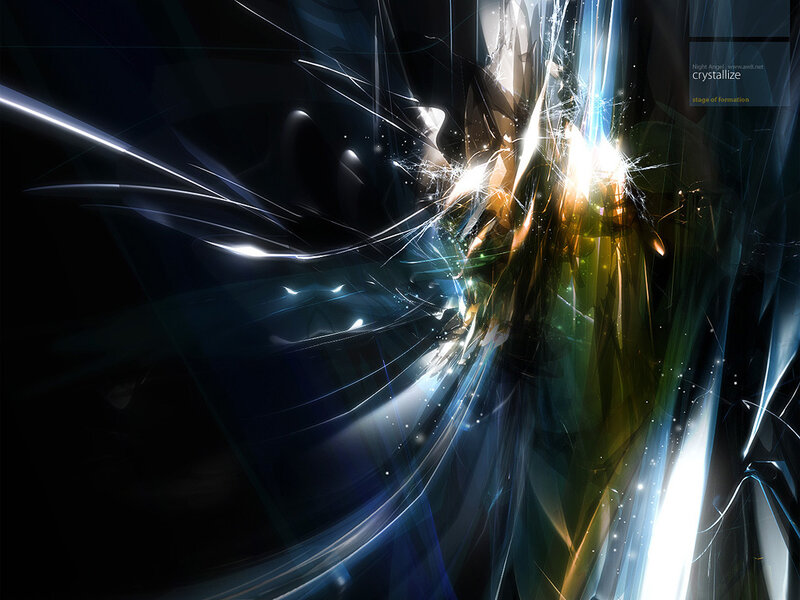 Abstract light burst artwork