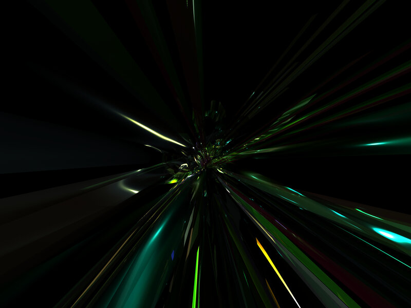 Abstract Light Burst — Black, Dynamic, 3d Render