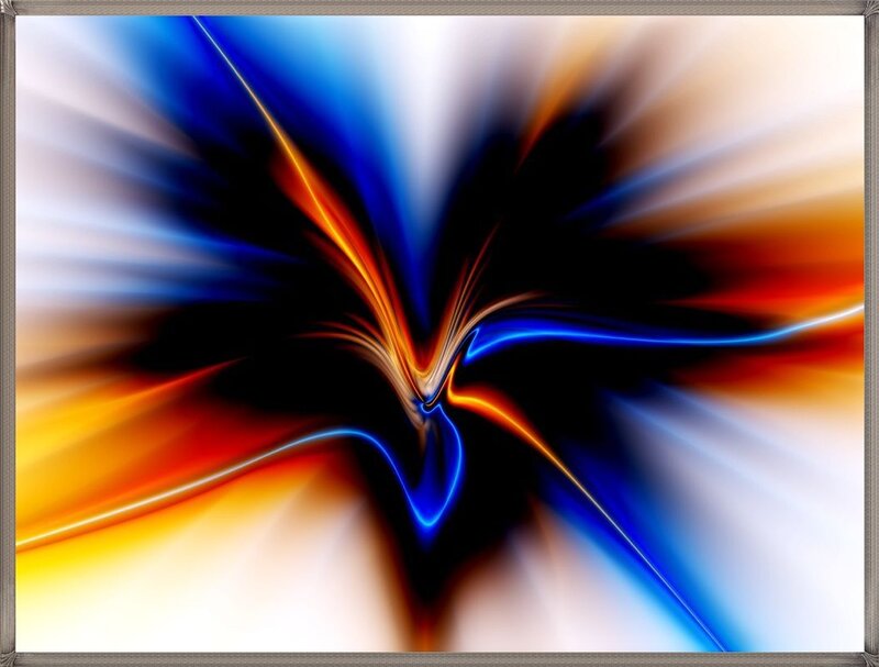 Abstract Light Burst — Blue, Dynamic