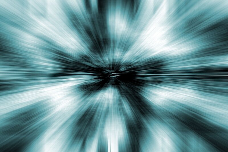 Abstract Light Burst — Blue, Dynamic, White