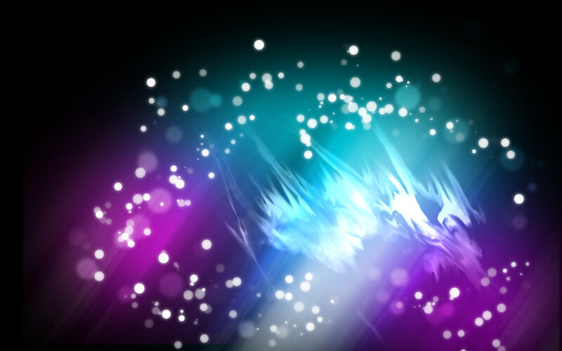 Abstract Light Burst — Blue, Energetic, Digital Art, Particles