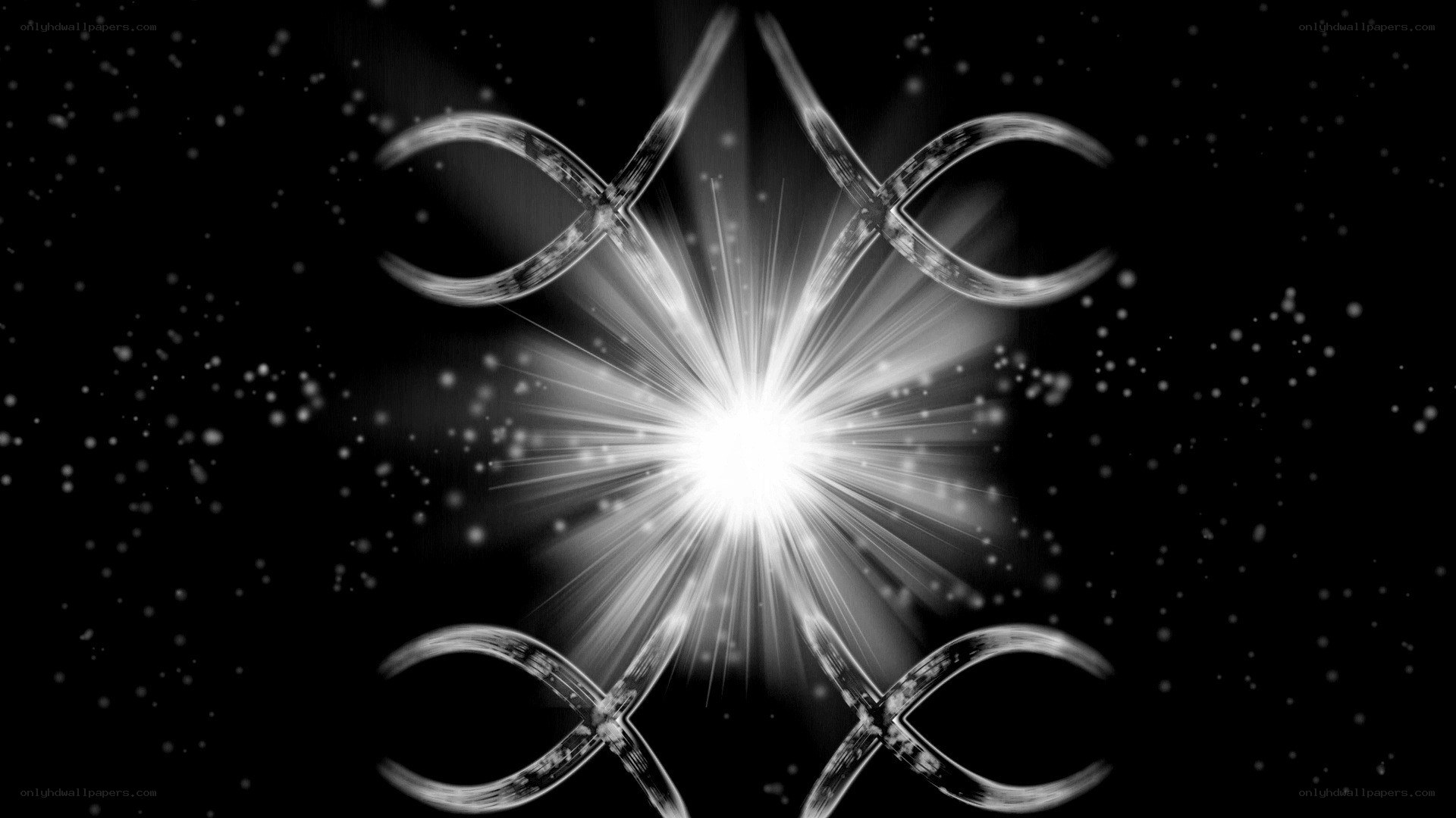 abstract light burst design