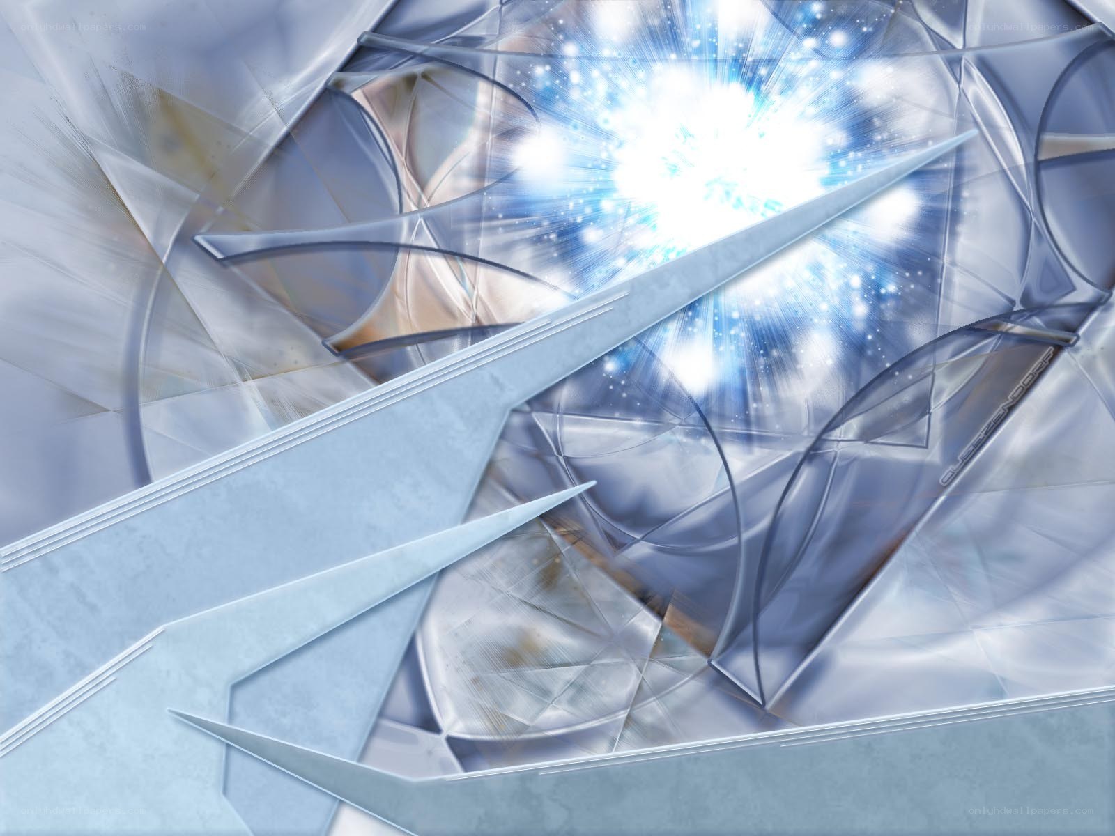 abstract light burst design