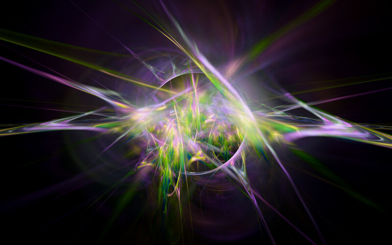 Abstract light burst explosion