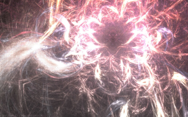 Abstract light burst fractal