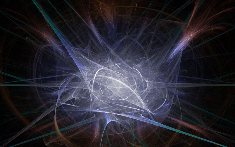 Abstract light burst fractal