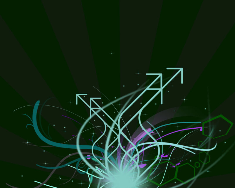 Abstract Light Burst — Green, Dynamic