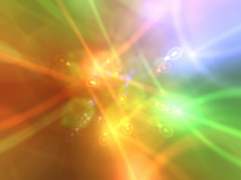 Abstract Light Burst — Green