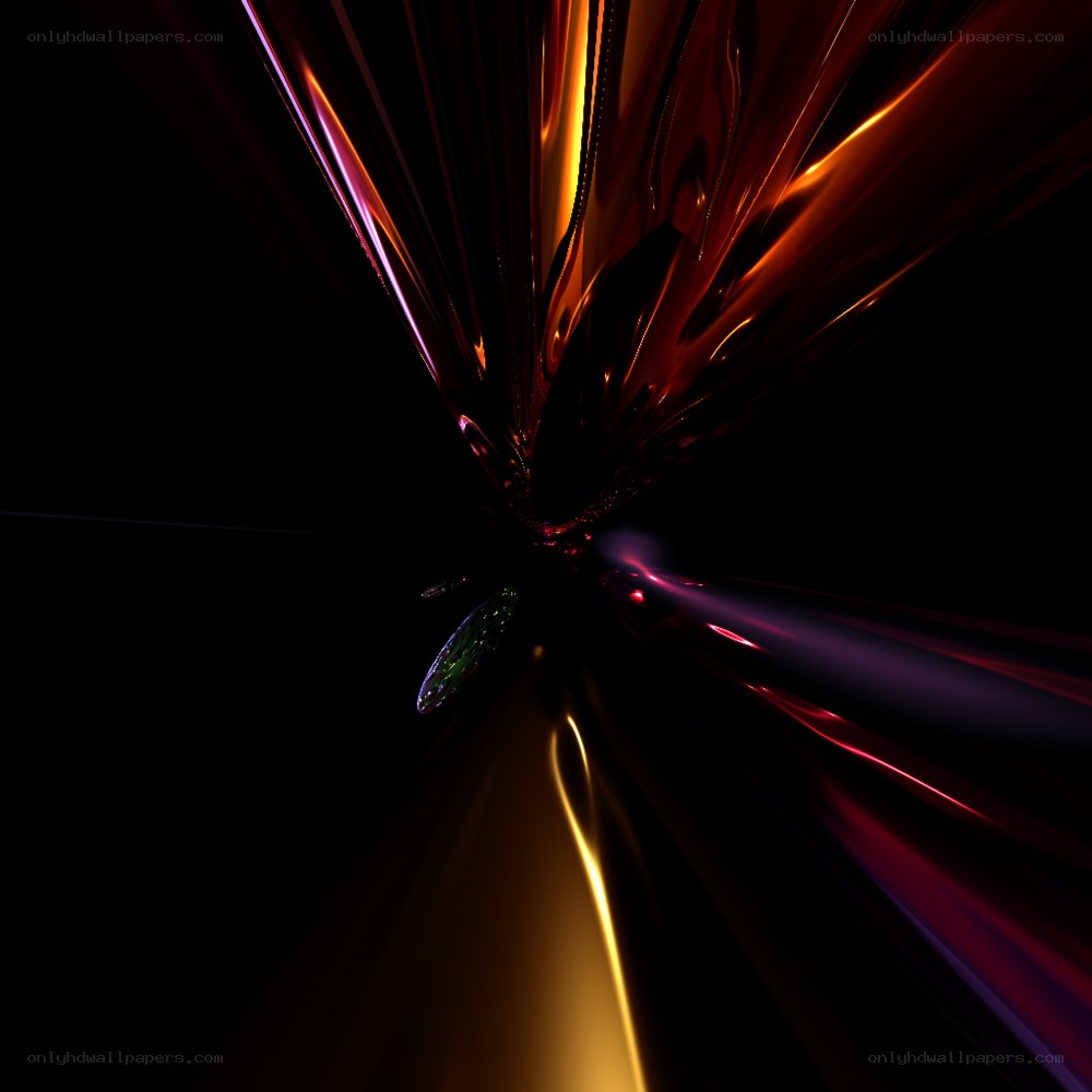 Abstract light burst in dark space