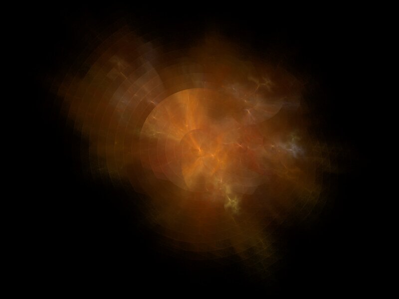 Abstract Light Burst — Orange, Dramatic