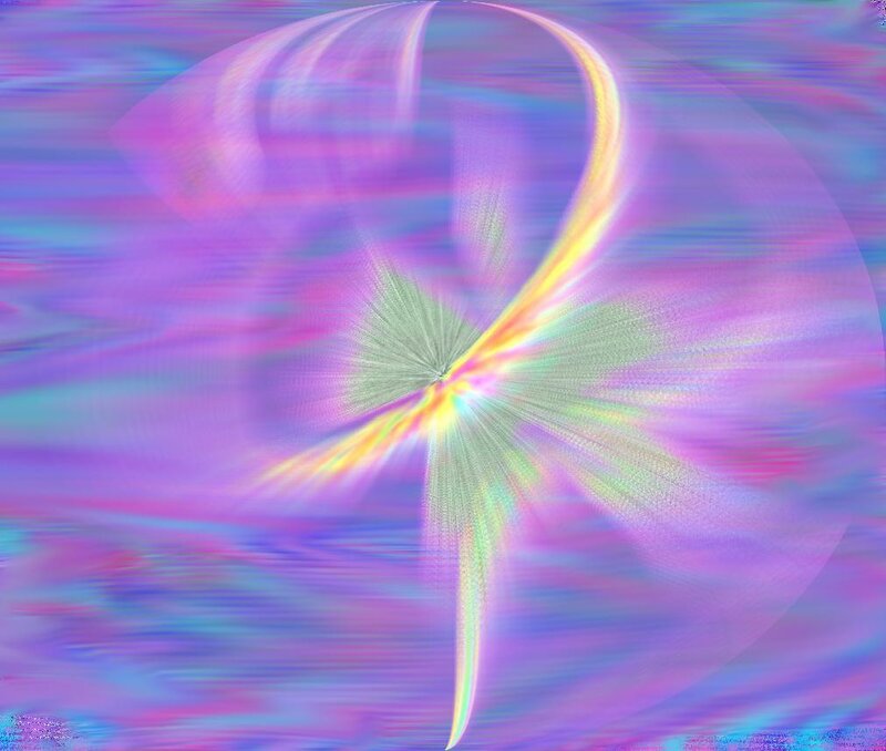 Abstract Light Burst — Purple, Hypnotic