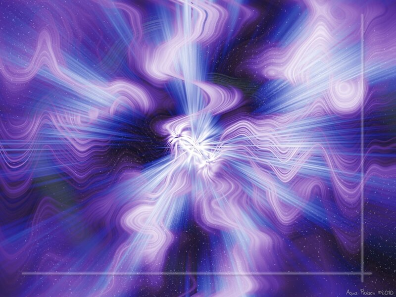 Abstract Light Burst — Purple