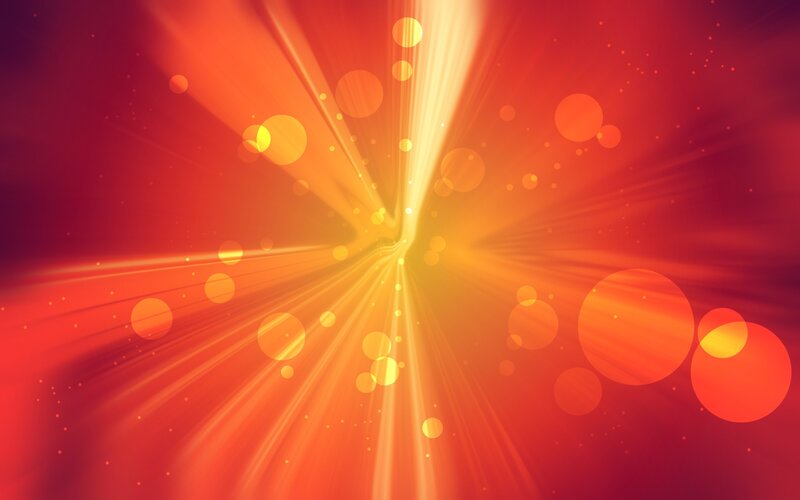 Abstract Light Burst — Red, Energetic, Digital Art