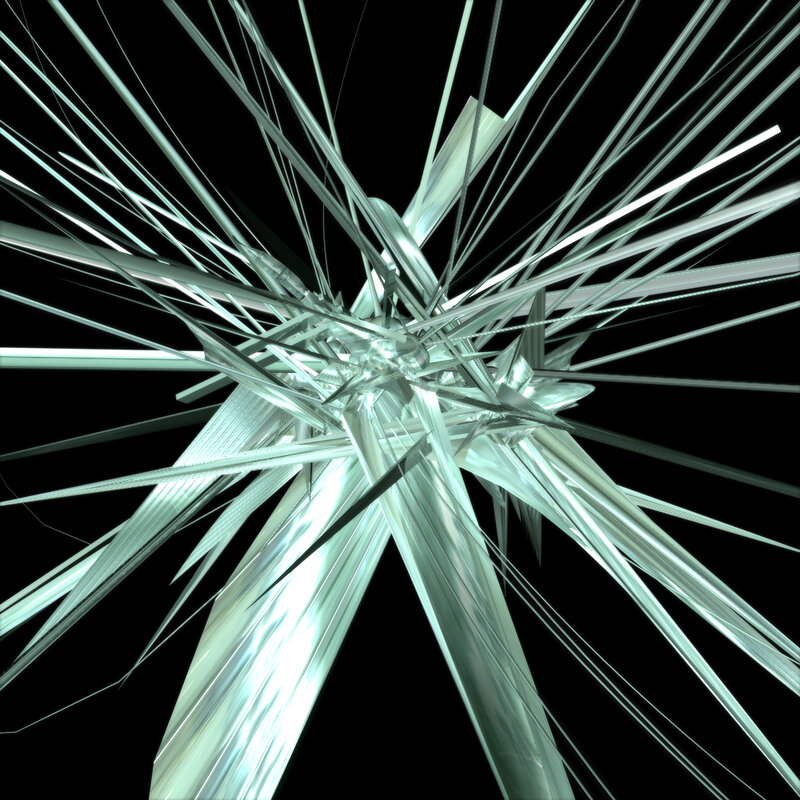 Abstract light burst structure