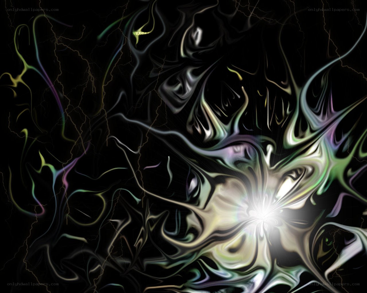 Abstract light burst swirl