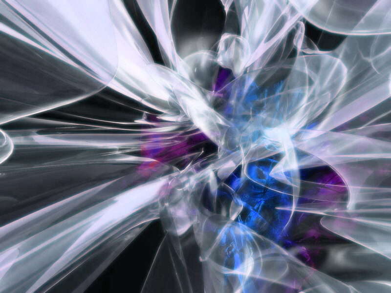 Abstract Light Burst — White, Dynamic, Digital Art
