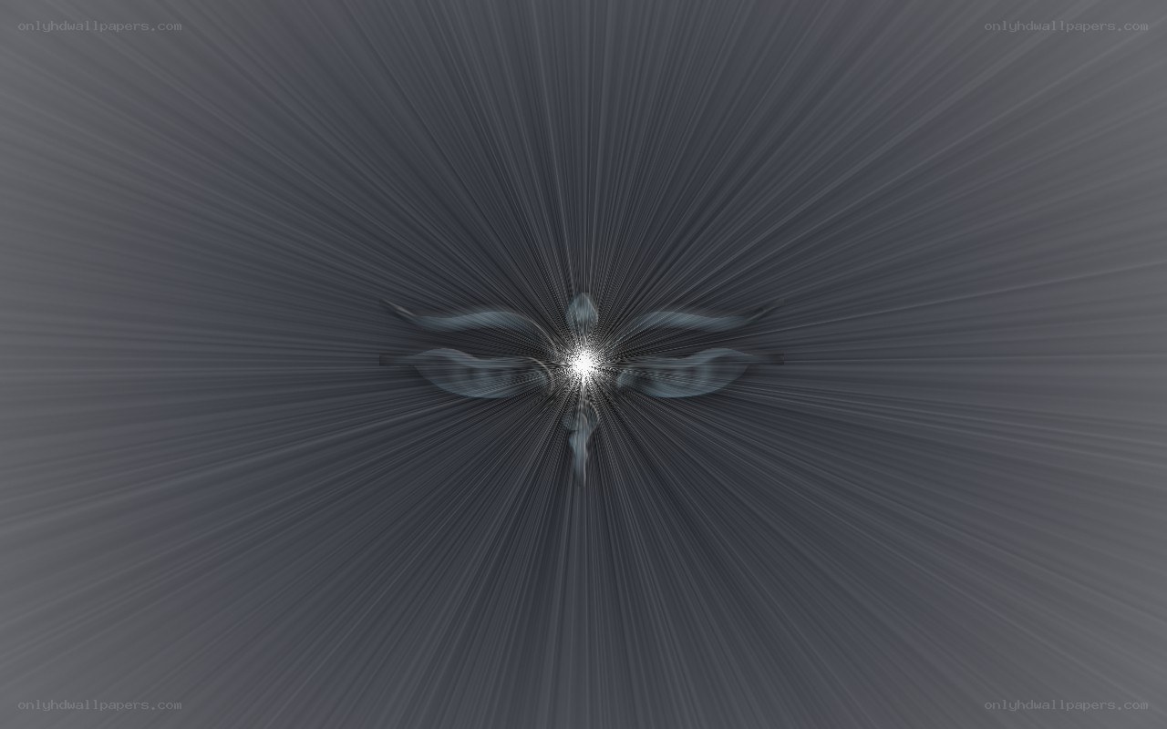 abstract light burst with central figure