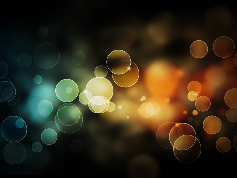 Abstract Light Circles — Black, Calm, Bokeh