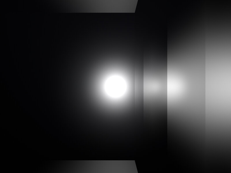 Abstract Light Circles — Black, Minimalist