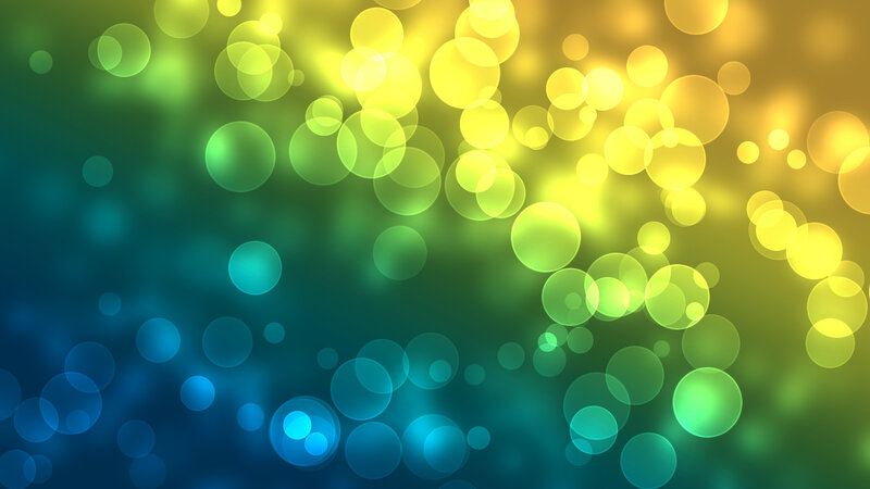 Abstract Light Circles — Blue, Calm, Bokeh, Gradient
