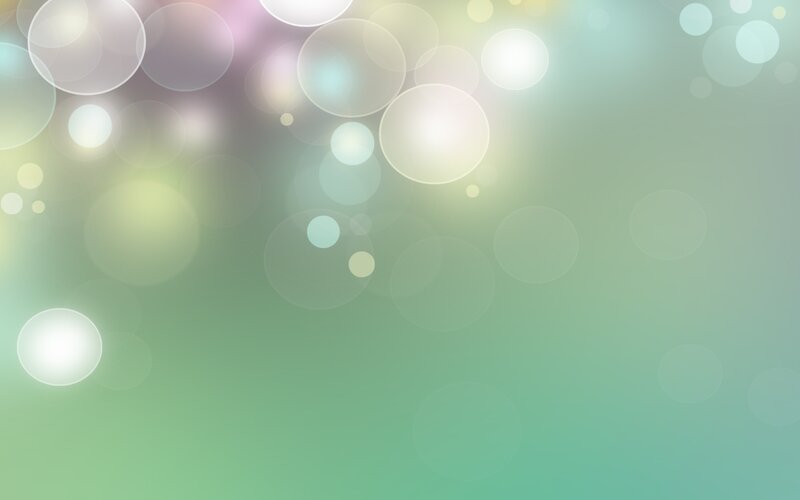Abstract Light Circles — Green, Calm, Bokeh