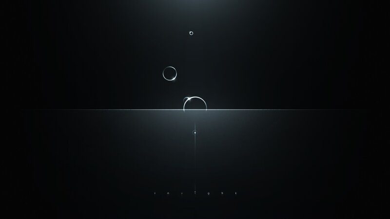 abstract light circles on dark background