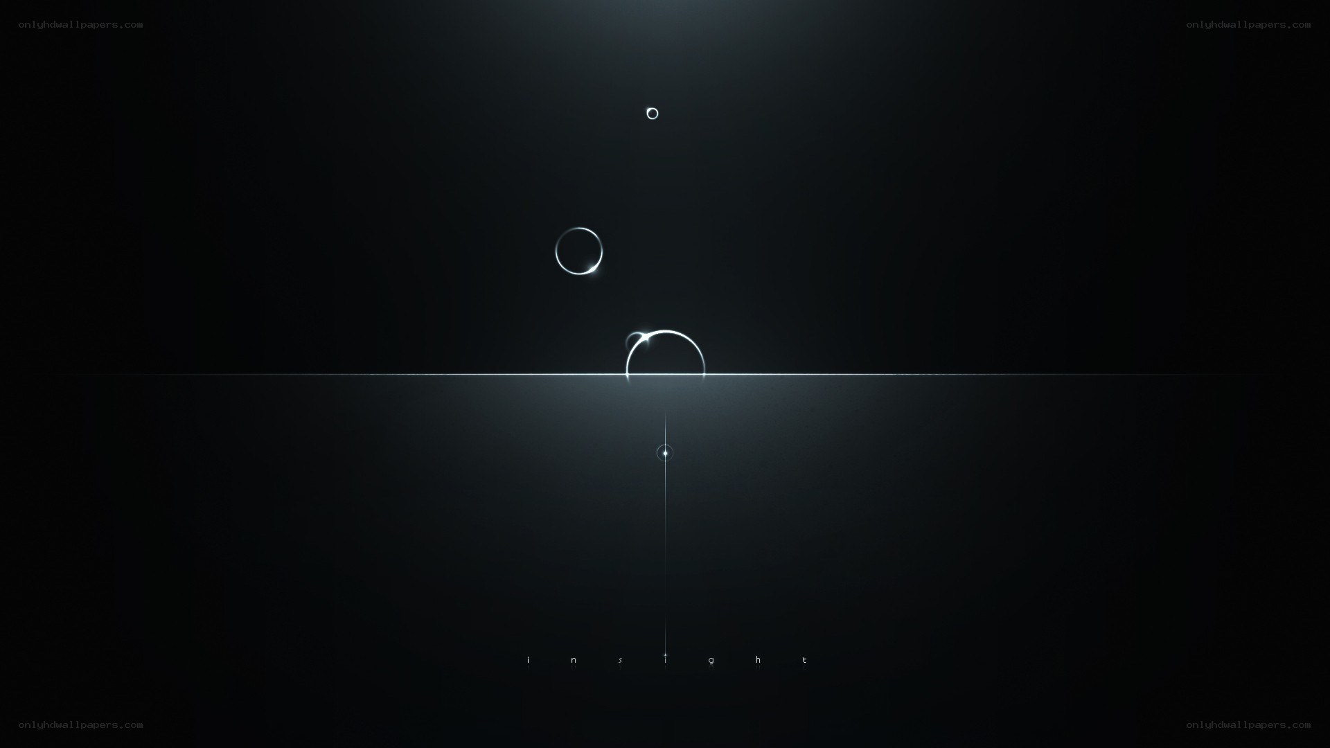abstract light circles on dark background