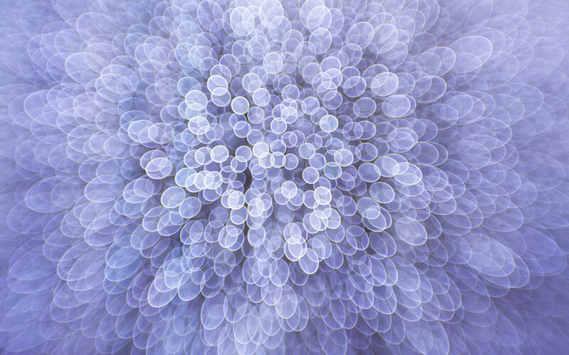 Abstract Light Circles — Purple, Calm