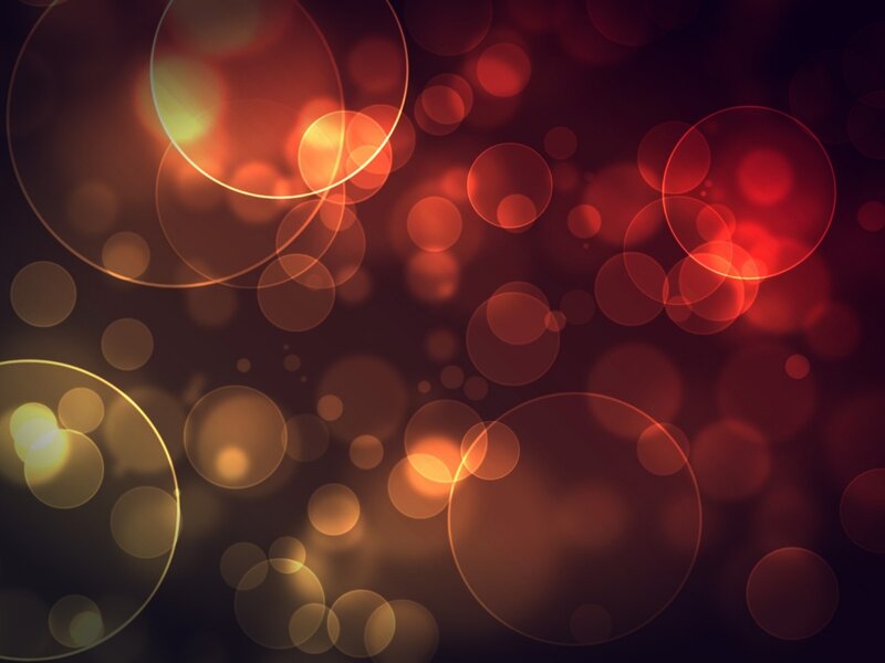 Abstract Light Circles — Red, Warm