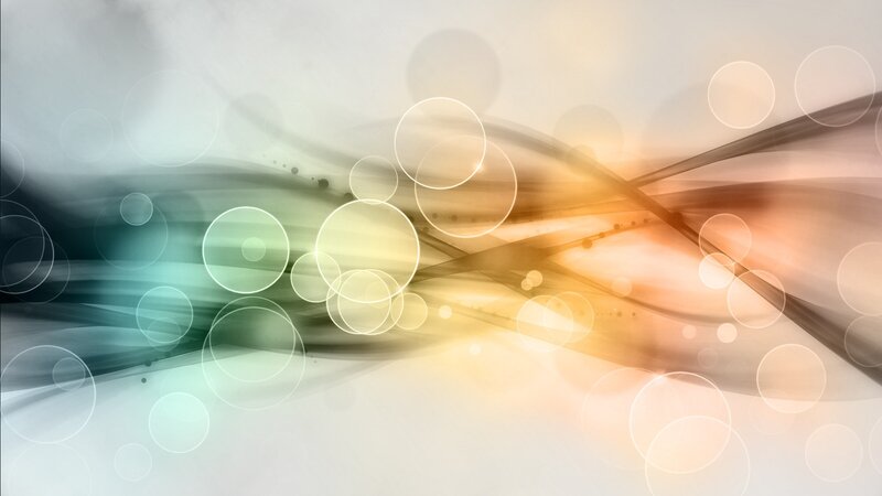 Abstract Light Circles — White, Calm