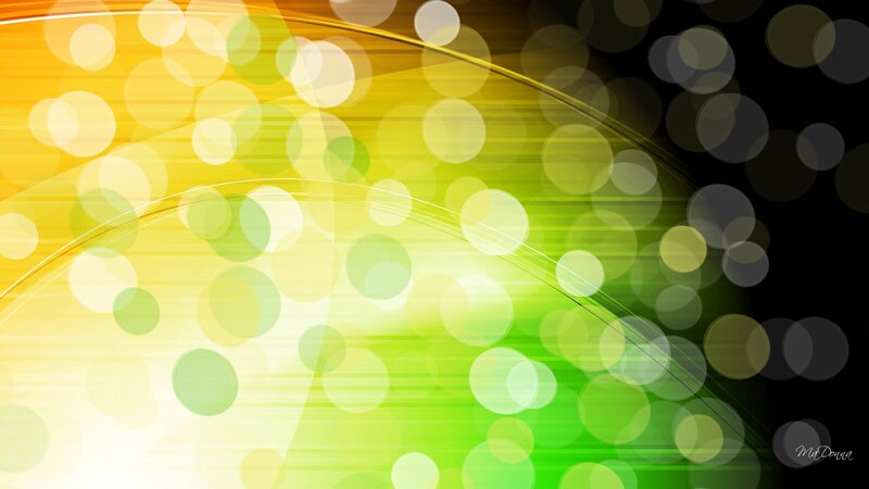 Abstract Light Circles — Yellow
