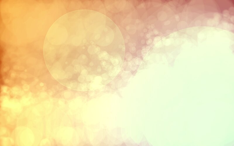 Abstract Light Circles — Yellow, Warm, Sunset
