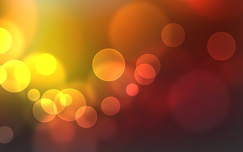 Abstract Light Circles — Yellow, Warm