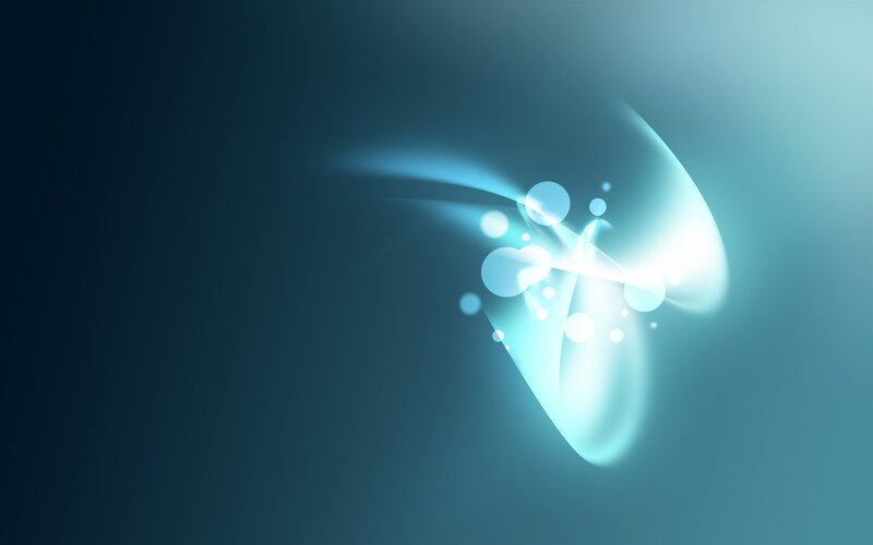 Abstract Light Design — Blue, Serene, Digital Art