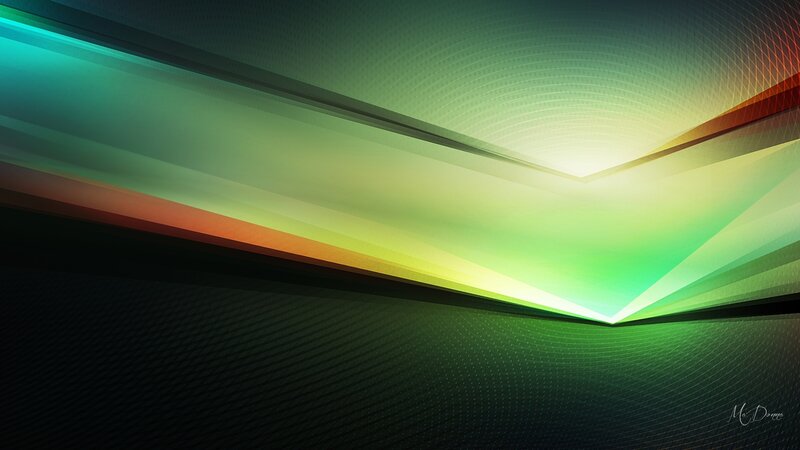 Abstract Light Design — Green, Dynamic