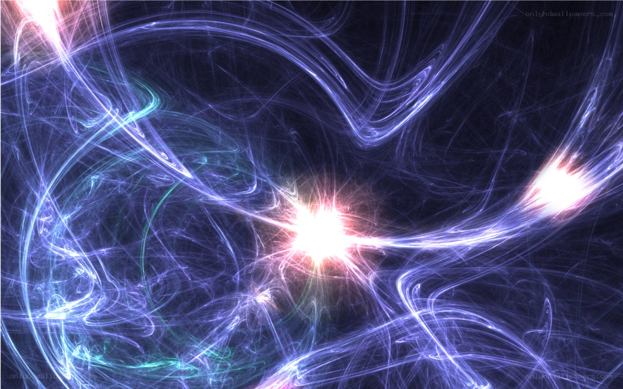 Abstract light energy swirls