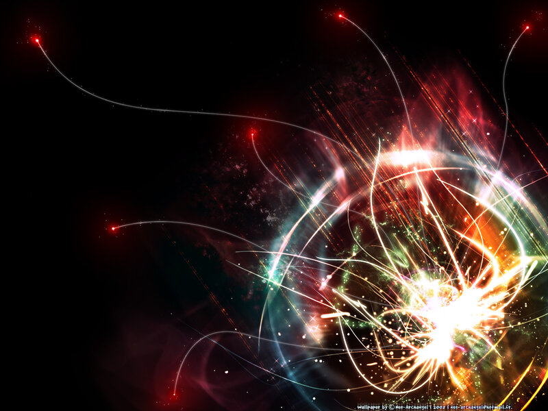 Abstract Light Explosion — Red, Dynamic