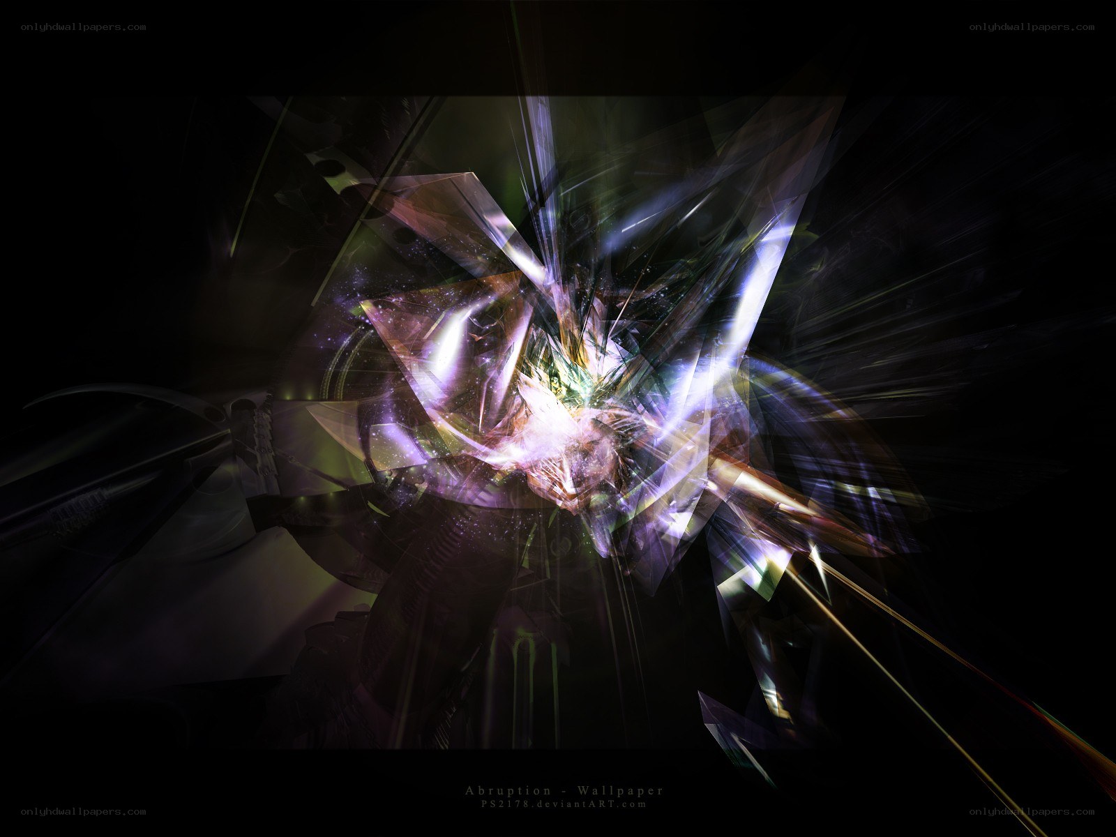 Abstract light explosion wallpaper