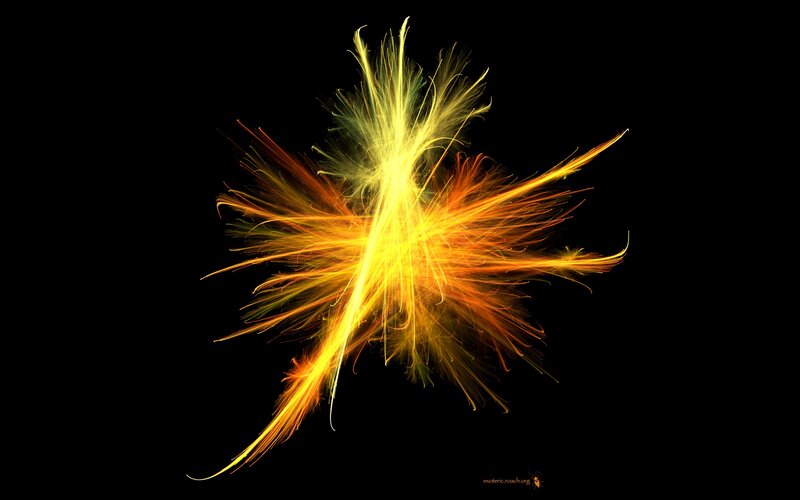 Abstract Light Explosion — Yellow, Dynamic