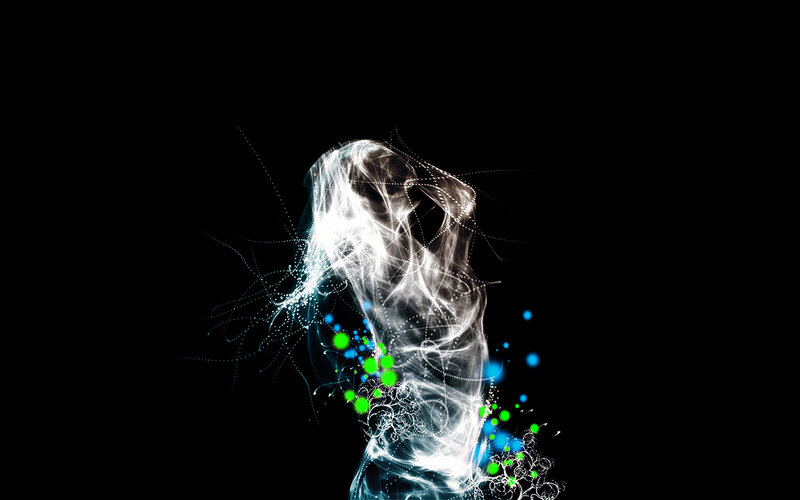abstract light figure