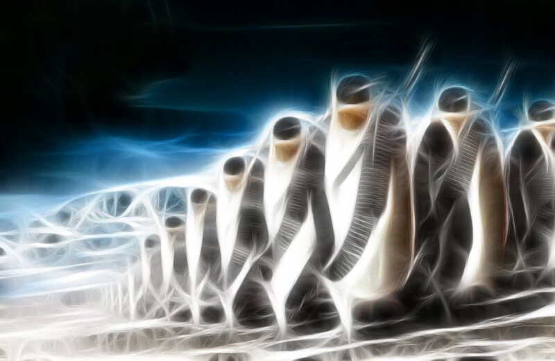 Abstract light figures