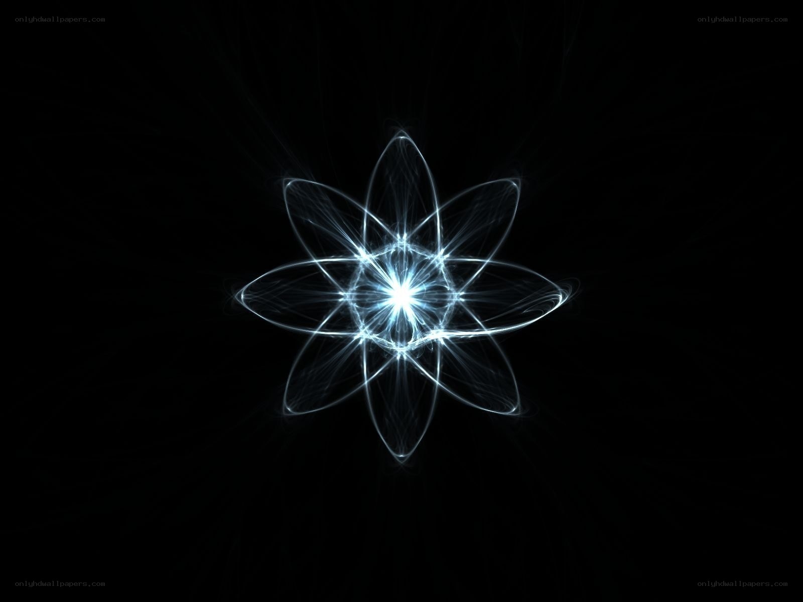 Abstract light flower design