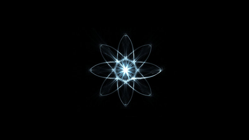 Abstract light flower design