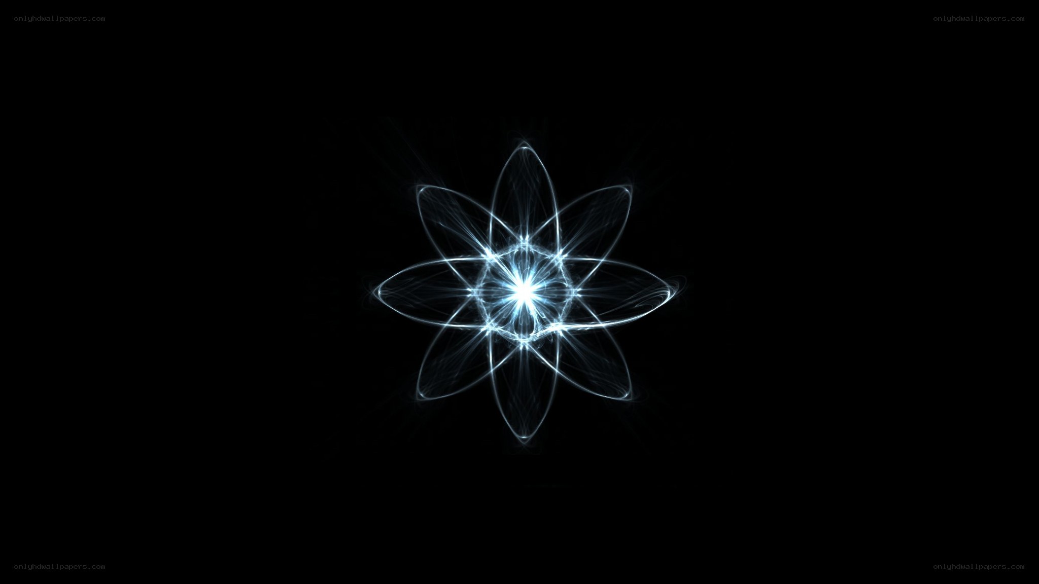 Abstract light flower design