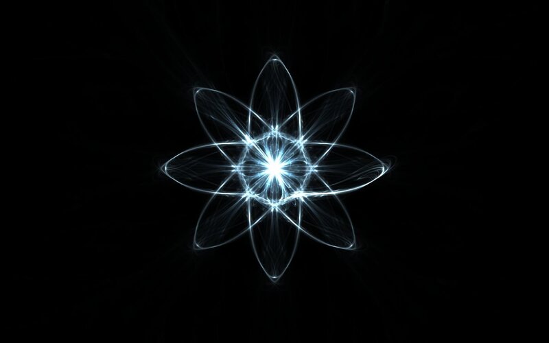 abstract light flower design