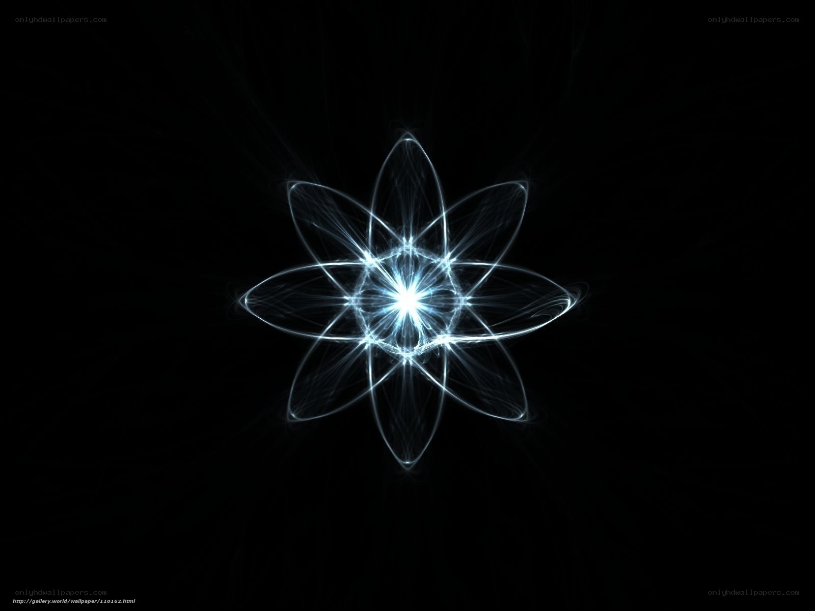 Abstract light flower design
