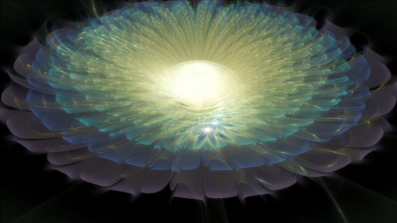 Abstract Light Flower — Yellow